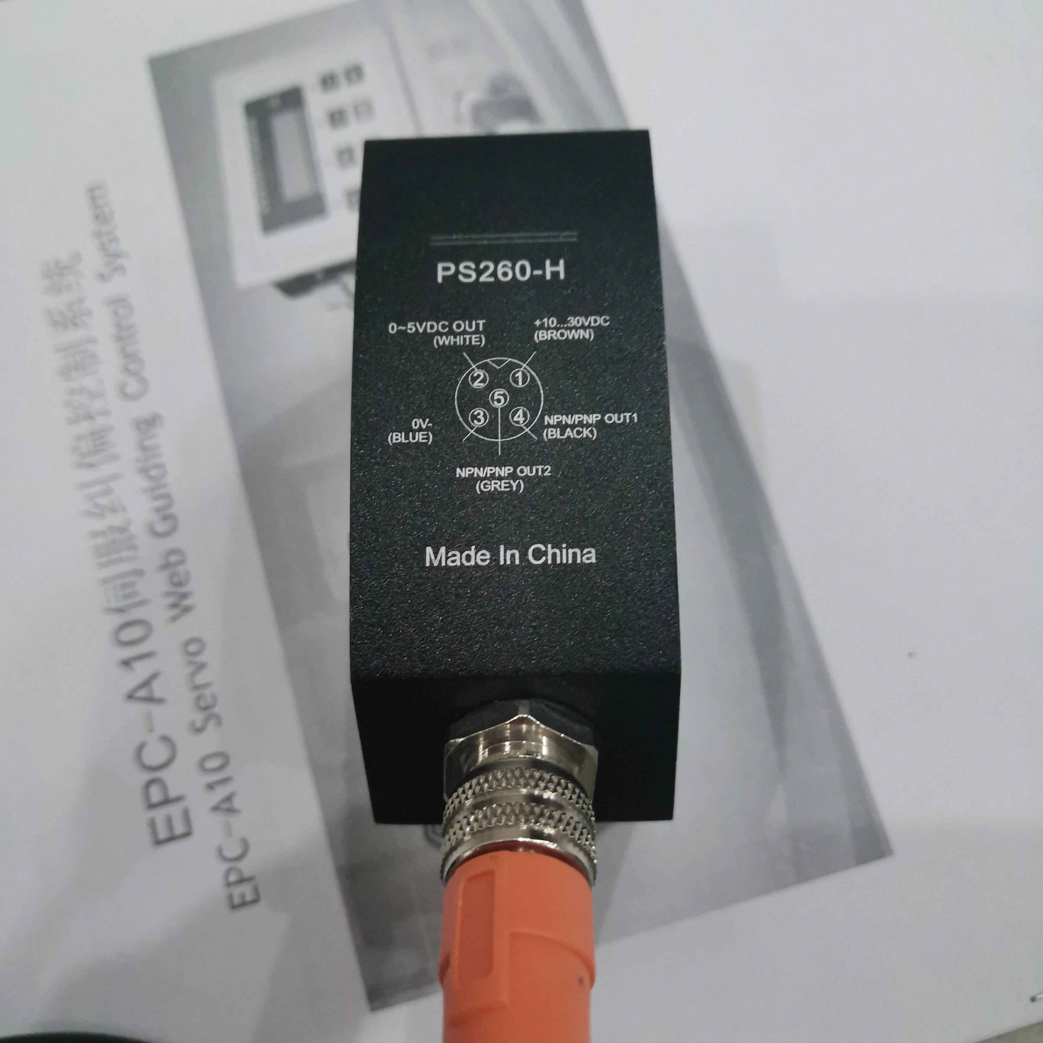 PS-260 Reflective Color mark sensor tracking photoelectric eye applied with EPC-A10/EPC-D12 web guiding controller detail image 4