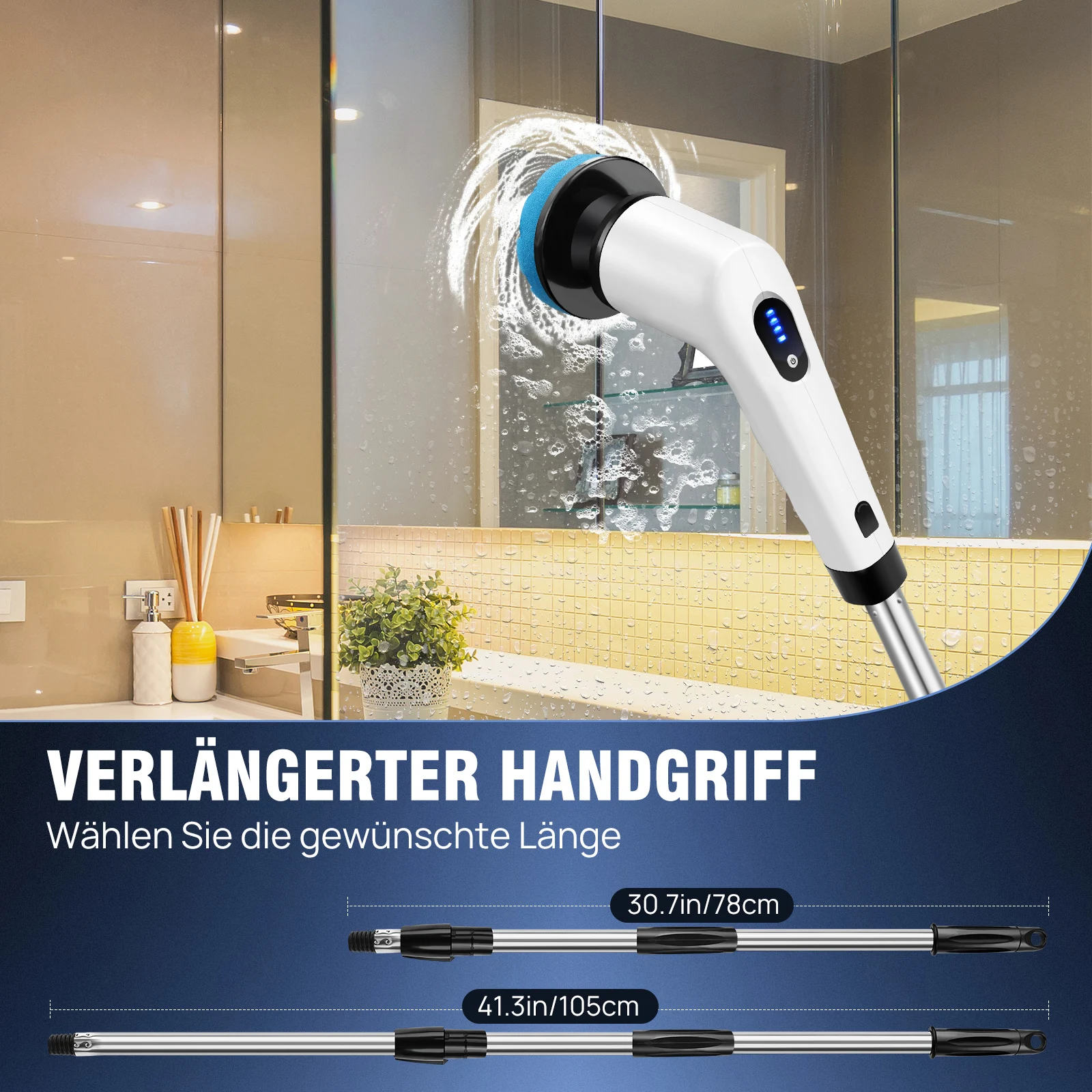 Multifunctional Cordless Electric Cleaning Brush Set