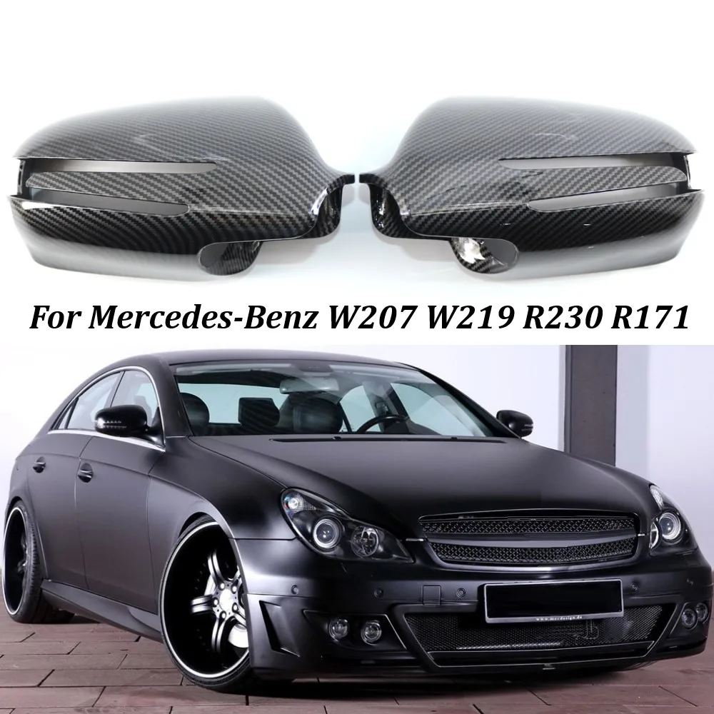Left & Right Car Rear View Mirror Cover Caps For MercedesBenz W207