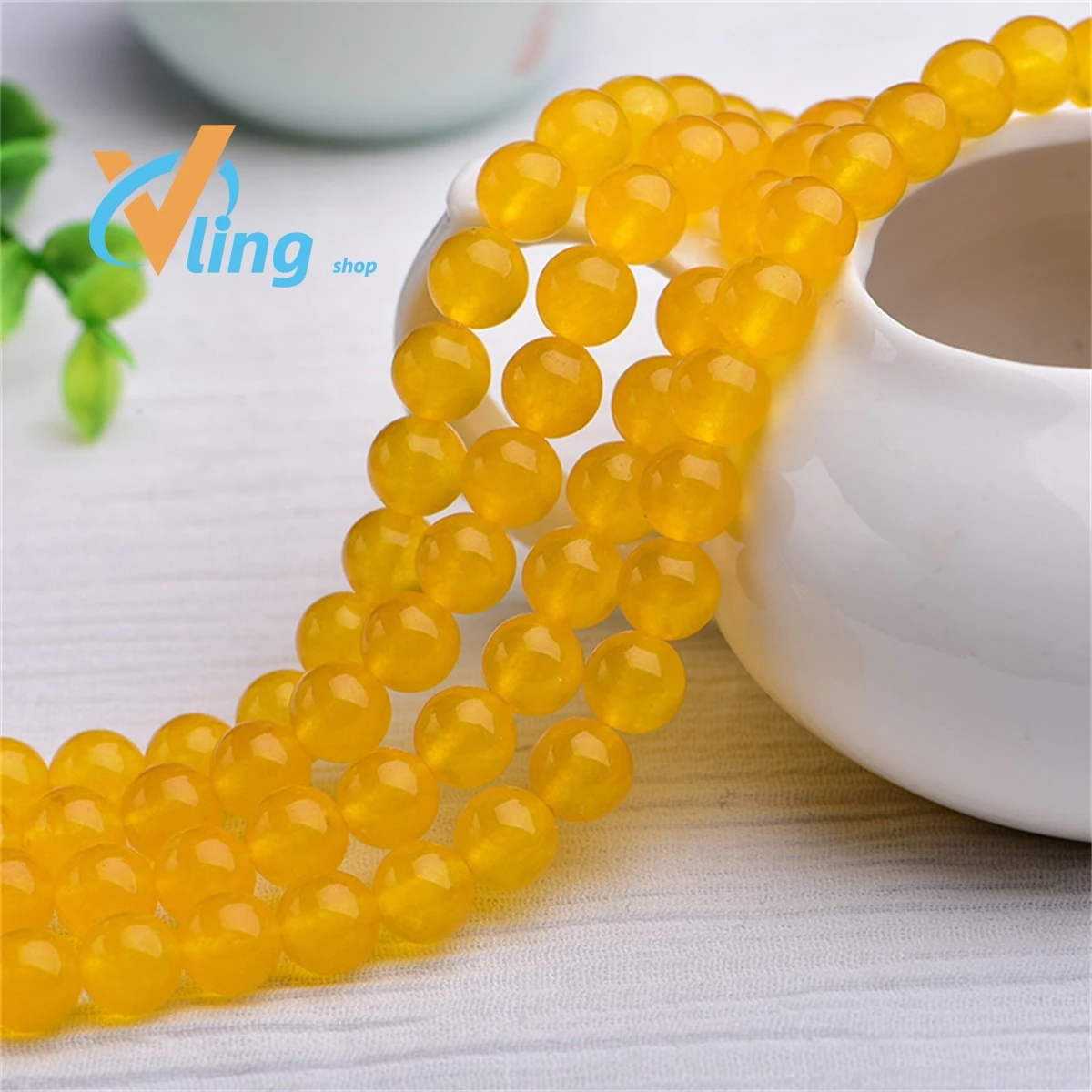 

Crystal Diy WomenJewelry Accessory Material Yellow Miscellaneous Stone Loose Beads Semi-FinishedSimple Versatile Beads 6-14mm