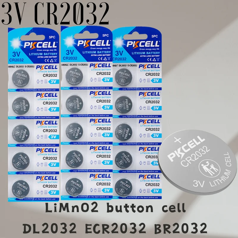 200PCS CR2032 3V Button Batteries BR2032 DL2032 ECR2032 CR 2032 Coin
