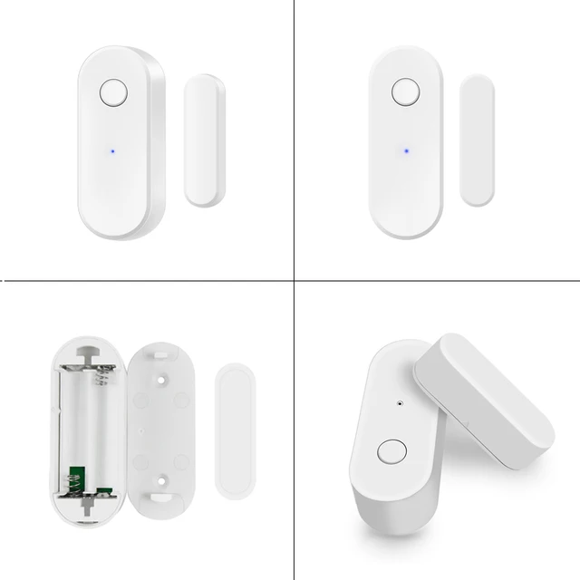 Tuya Smart WiFi Door Sensor Open Close Detector Black White Smartlife App Control Notification Compatible with Alexa Google Home 5