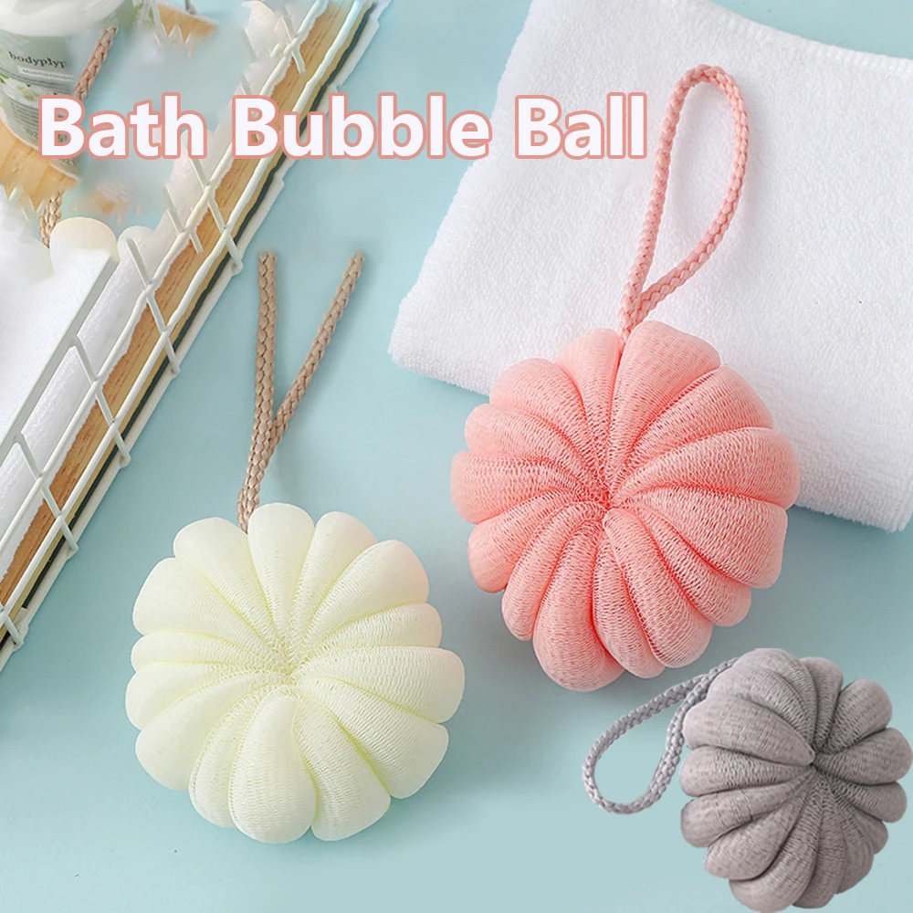 

Bath Sponge Shower Loofahs Mesh Pouf Bath Scrunchies Body Wash Cleaning Tools Skin Cleaner Soft Shower Bubble Ball