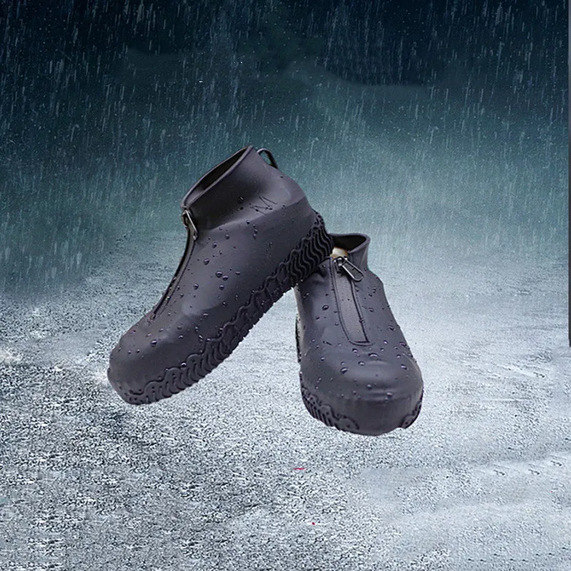 

Rain Boot Cover Reusable Latex Waterproof Rain Shoes Cover Non-Slip Silicone Overshoes Boot Covers Unisex Shoes Accessories