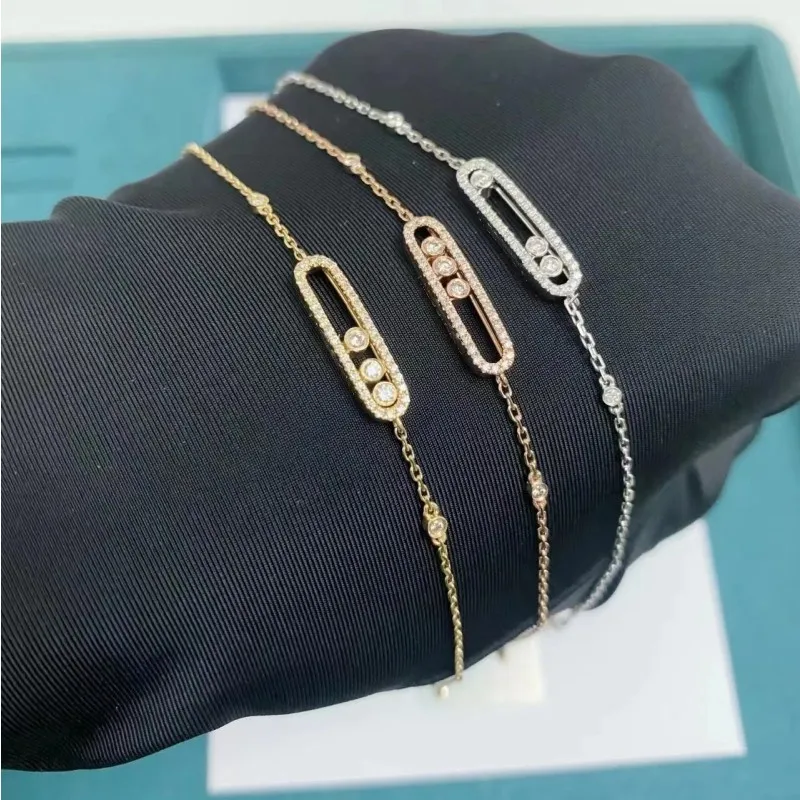 

2023 Fashion Luxury Jewelry 18K Gold Plating Bracelet S925 Silver Women Bracelets Men Jewelry Gift