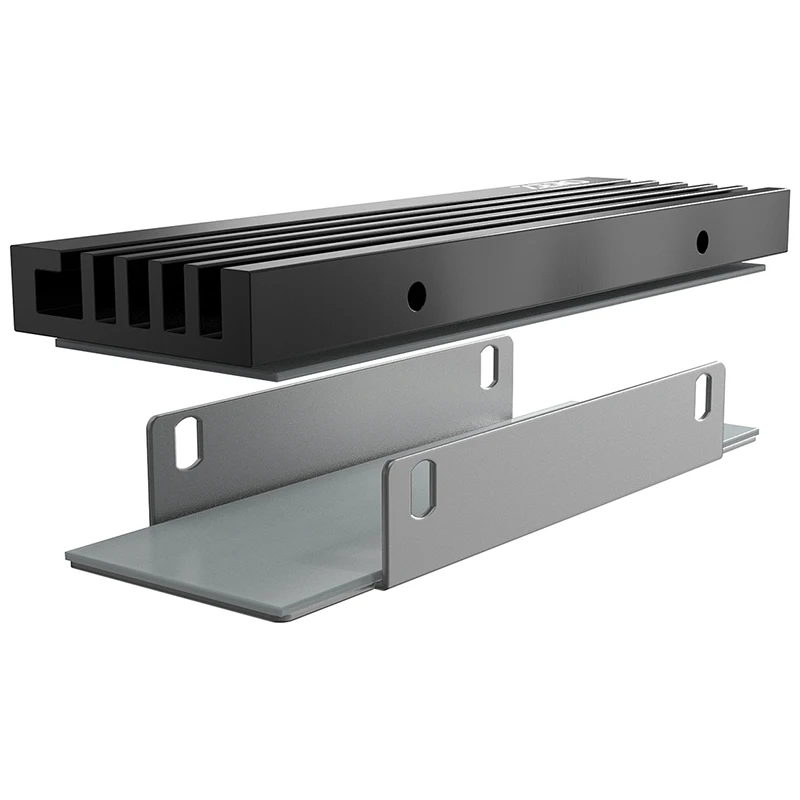 M.2 SSD Cooling Heat Sink M.2 SSD Cooler Aluminum Alloy SSD Heatsink Gasket with Thermal Pad for NVME M.2 2280 SSD