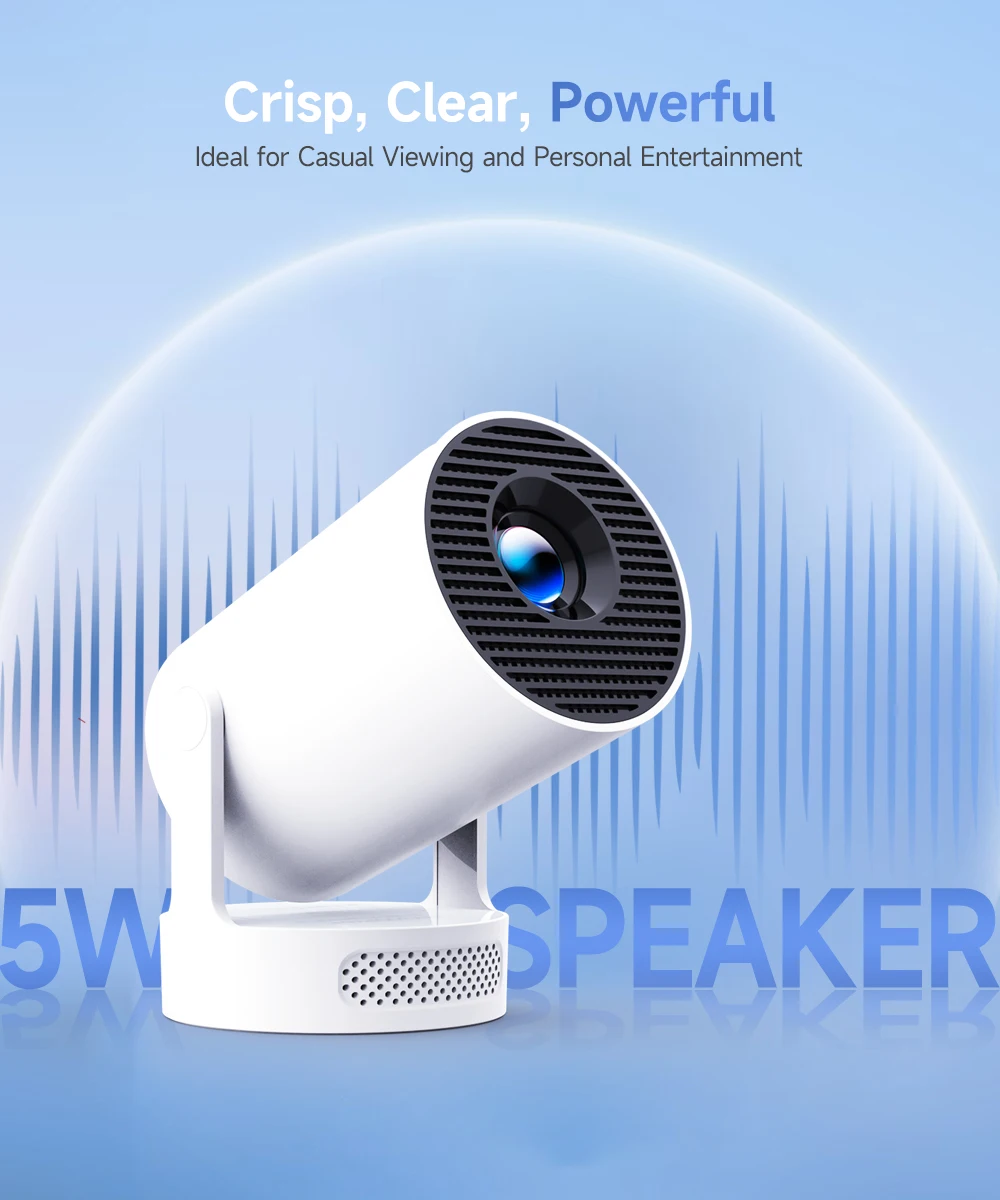 Magcubic HY300 Pro+ 4K Android 11 Portable Projector 8000 Lumens WiFi 6 BT5.4 Outdoor Theater 5W HiFi Speaker 720P HD Supported 3