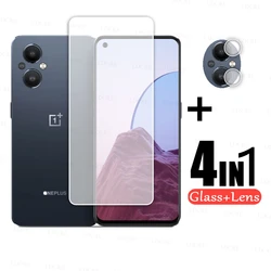 Premium Tempered Screen Protector & Camera Lens Shield - 1 Glass 1 Lens (Oneplus Nord)