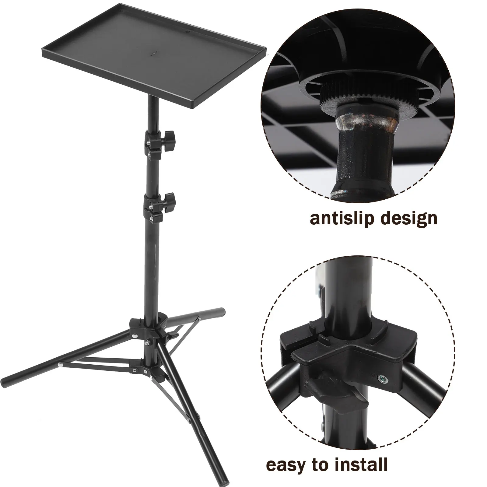 Projector Tray Stand Floor To Wall Desktop Shelf Laptop Stand Bedside Lift Telescopic Rod Live Tripod Laptop Tripod
