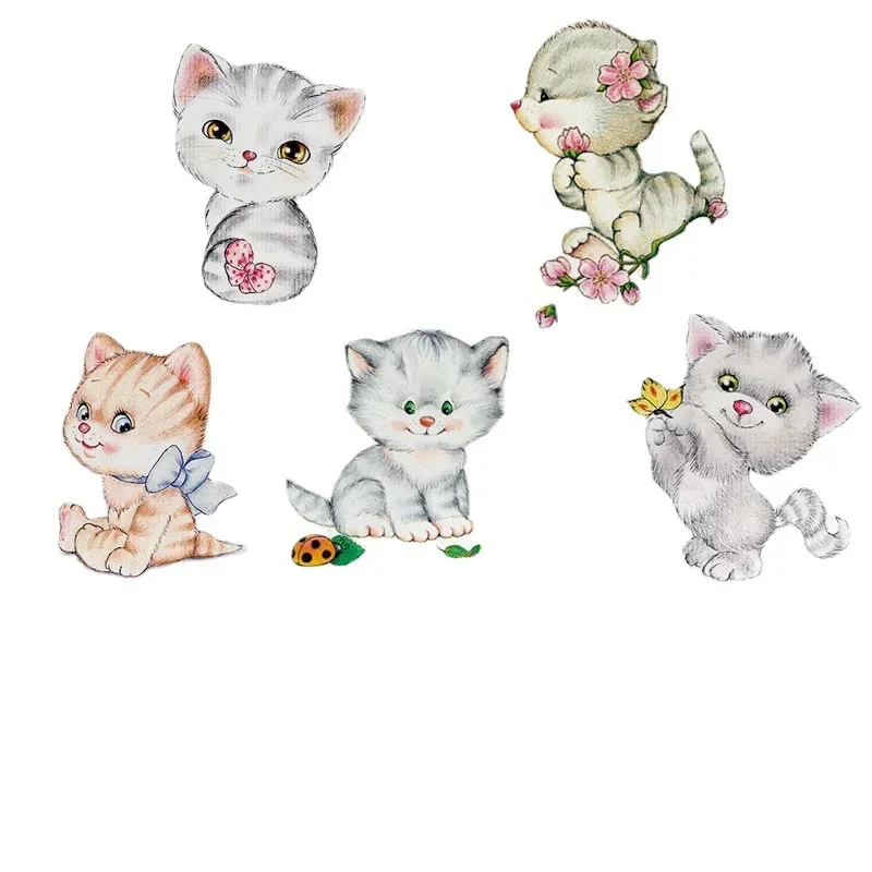 3d Cute Cat dog Toilet Door Refrigerator computer kitchen cupboard Wall Stickers Decals For Home Decor Poster Mural art