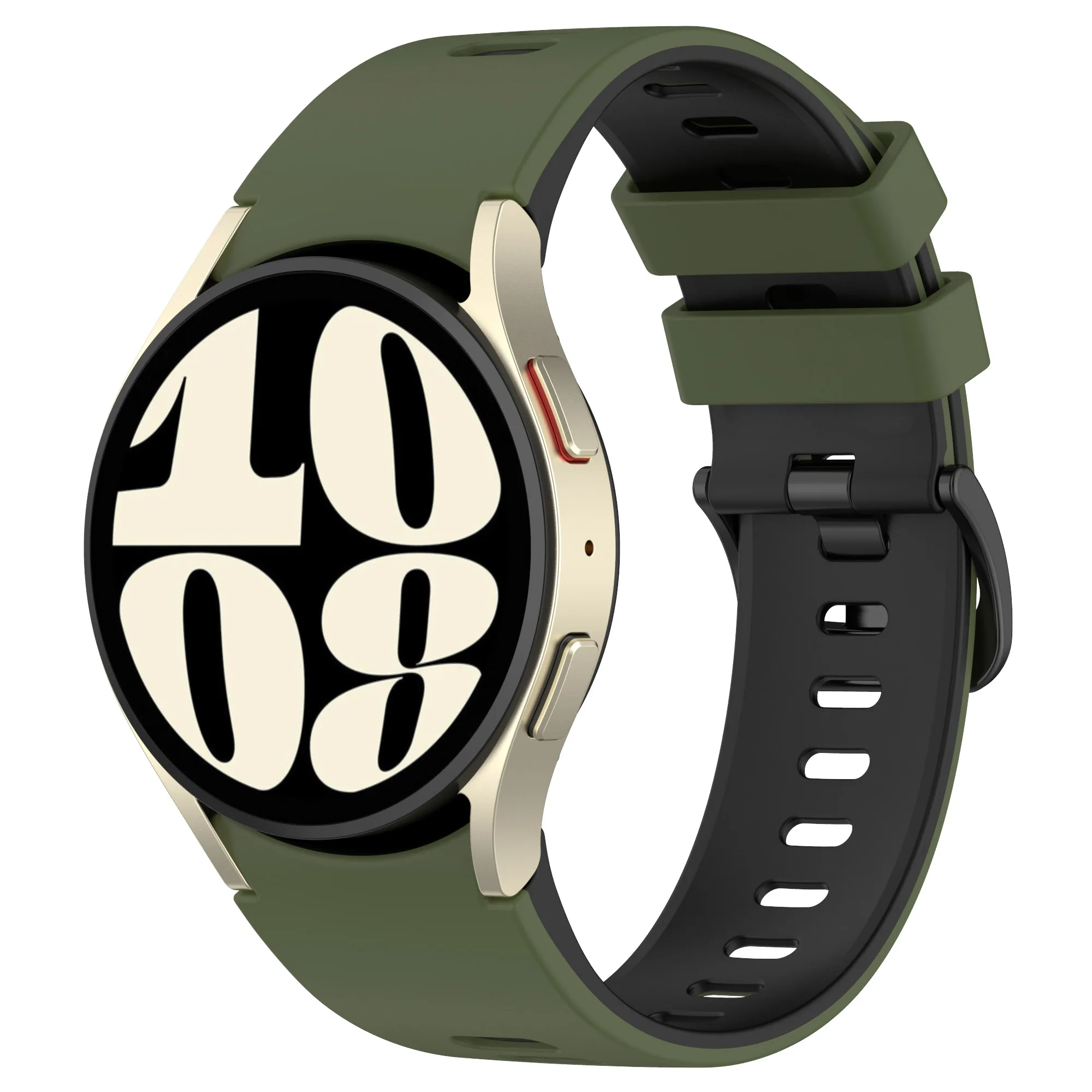 Premium 20mm Silicone Sports Watch Band - Universal Fit Strap