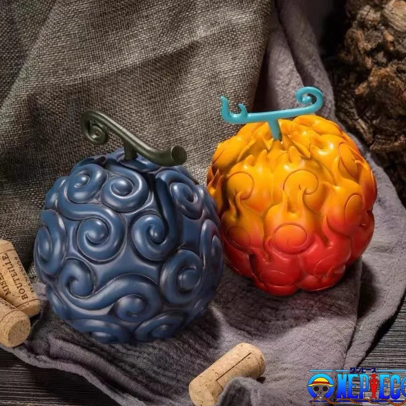 

2024 резиновые фигурки аниме Shaoshao с изображением дьявола, фруктов, Луффи, модель, украшения из смолы, цветная коробка, игрушки, подарки на день рождения