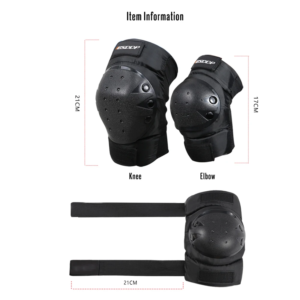 1 Pair Cycling Knee Brace and Elbow Guards Bicycle MTB Bike Motorcycle Riding Knee Support Protective Pads for Outdoor Sports kids Helmet Motorcycle