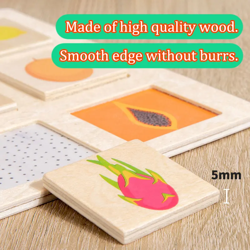 Wooden Logical Thinking Puzzle Matching Game for Kids