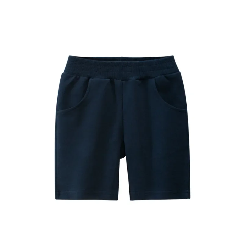 Boys Solid Colors Cotton Beach Short Sports Pants Elastic Waist for Summer boys shorts