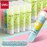 3pcs Deli Jelly Solid Glue Stick Formaldehyde-Free Learning Office Supplies School Students Handmade Diy Solid Strong Glue 1