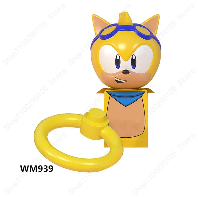 Mini Action Figure Building Block Sonic Teirusu Silver Nakkurusu Shadow Eggman Blaze Storm Knuckles KF6123 LG1001 WM6086 Bricks 939
