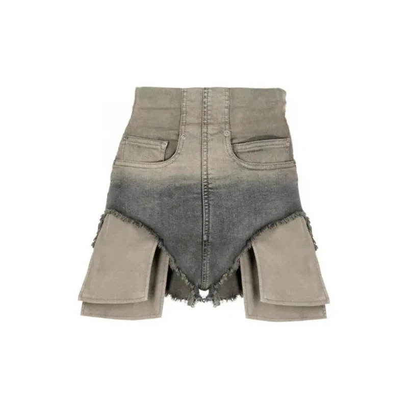 

NIGO Washed Distressed Gradient Zippered Denim Shorts Pants Ngvp #nigo57274