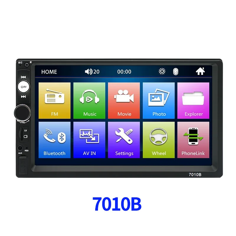 

2022 new car audio system, FM, Bluetooth, MP3 player, Bluetooth, car speaker multimedia video player