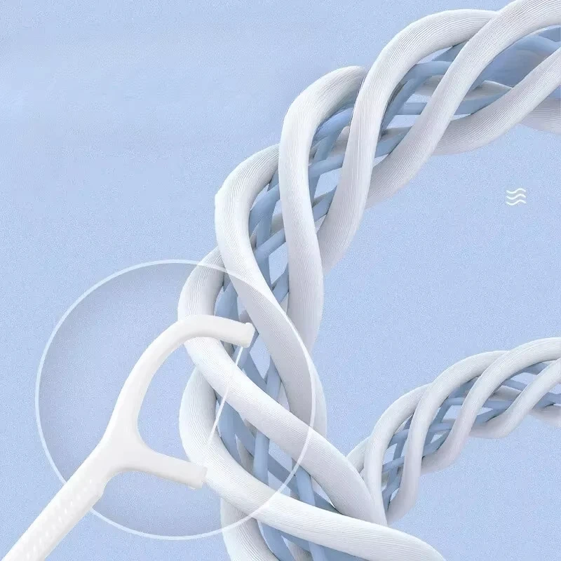 100/300/500 PCS Floss Family Pack Ultra-fine Toothpick Disposable Flat Floss Portable Portable Flossing Double Head Use