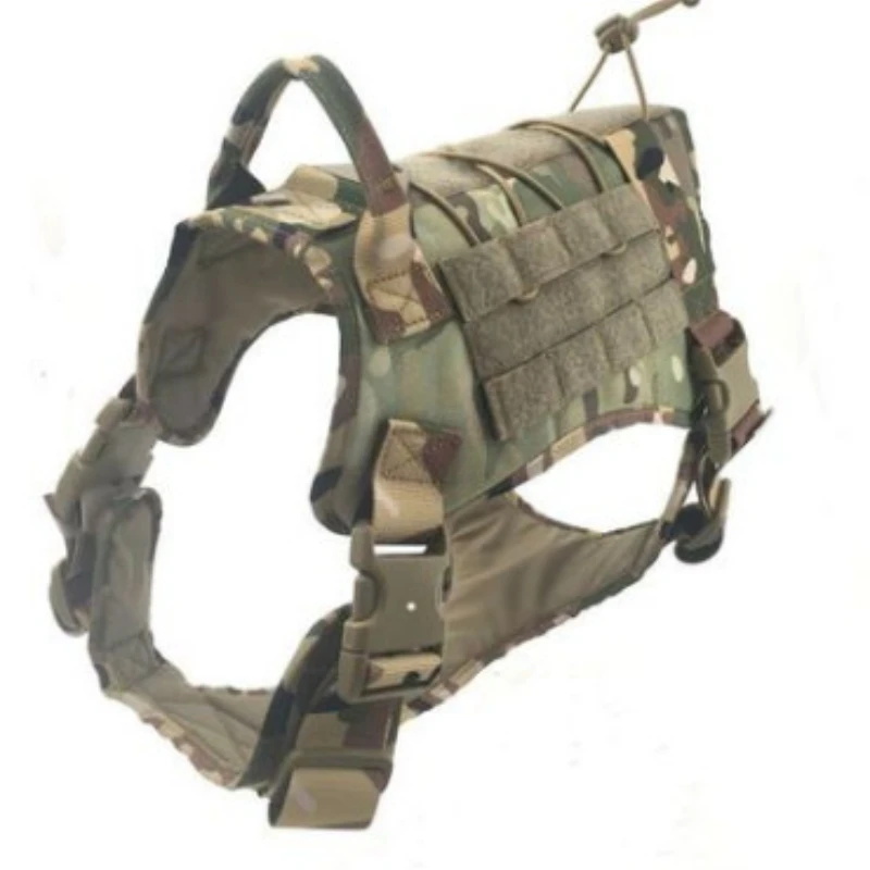 

Tactical Service Dog Vest Outdoor Military Dog Clothes Harness Training Hunting Molle Dog Vests with Pouches