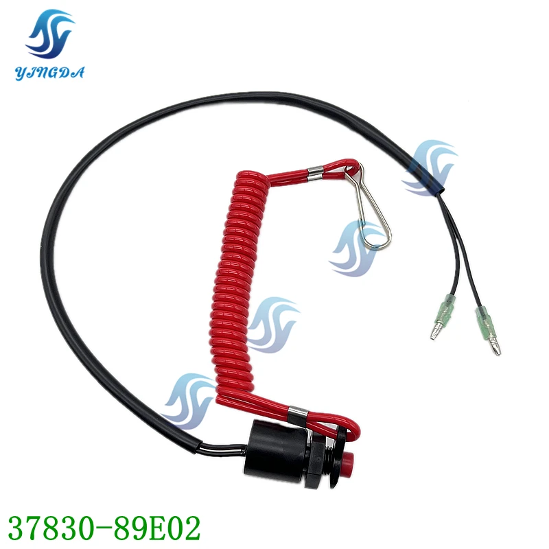 

37830-89E02 Switch assy,emergency & stop for Suzuki Outboard （Terminal type）2-stroke 9.9/15/25/30/40HP 37830-90L00 37830-89E03