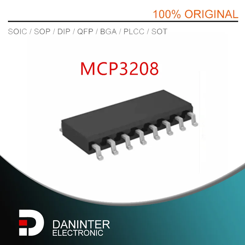 

10PCS/lot MCP3208 MCP3208-C MCP3208-B MCP3208-CI/SL MCP3208-BI/SL SOP16