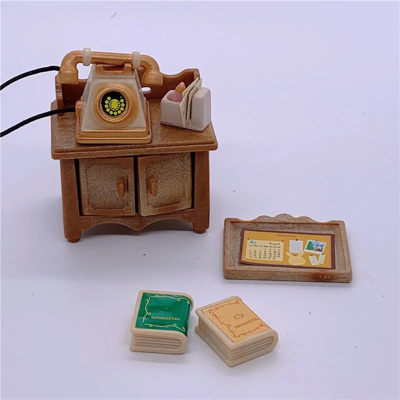 Toys Doll 1:12 Forest Family Montessori Kitchen Compatible Miniature Dollhouse Kitchen Accessories Furniture Pretend Play Gifts