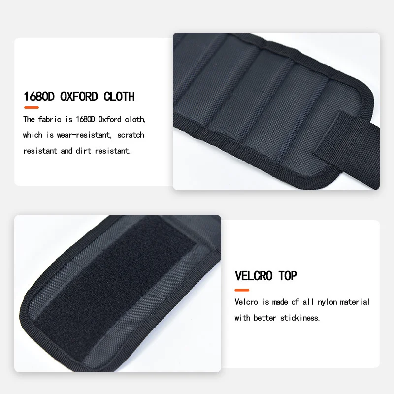 Polyester Magnetic Wristband 6pcs Strong Magnets Portable Bag Electrician Tool Bag Screws Drill Holder Repair Tool Belt waterproof tool bag