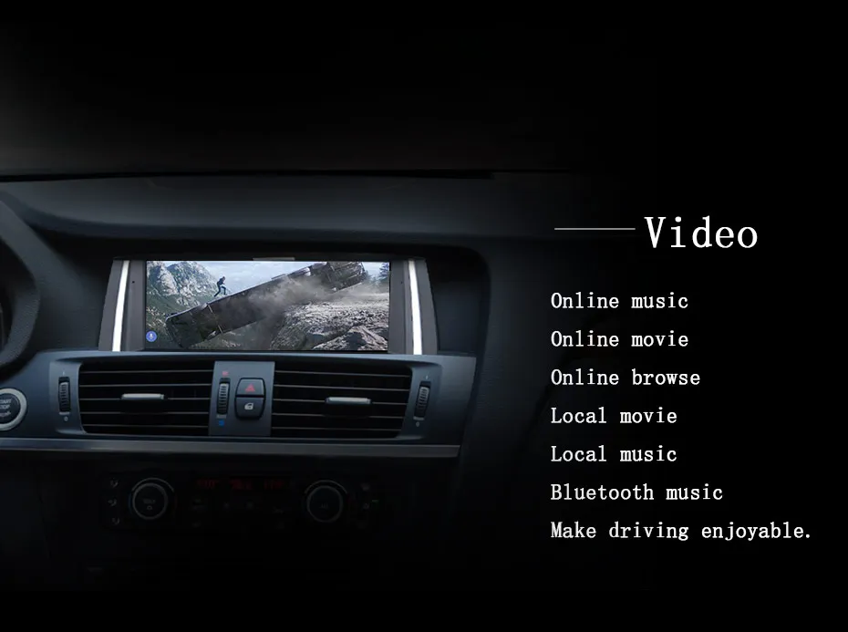 Factory Price 8.8" ID8 Android Carplay For BMW X3 X4 F25 F26 Central Multimedia