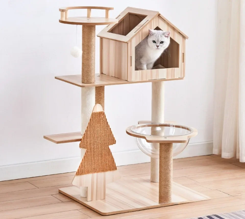 Title 13, Multi-layer Cat Climbing Frame Scratching Posts...