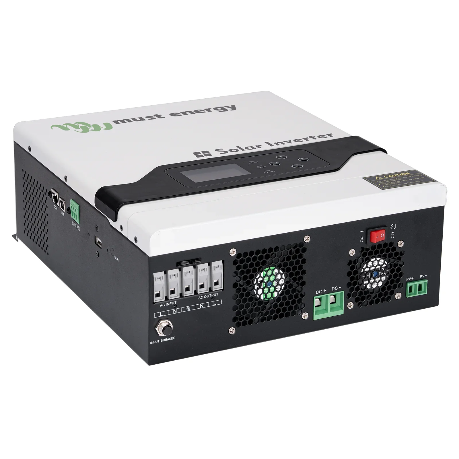 MUST Energy 3KW 24V MPPT 60A Home Hybrid Solar Inverter PV 145V Off Grid Li Lifepo4 Solar System Pure Sine Wave WIFI PC Monitor solar inverter,sine wave inverter,power inverter