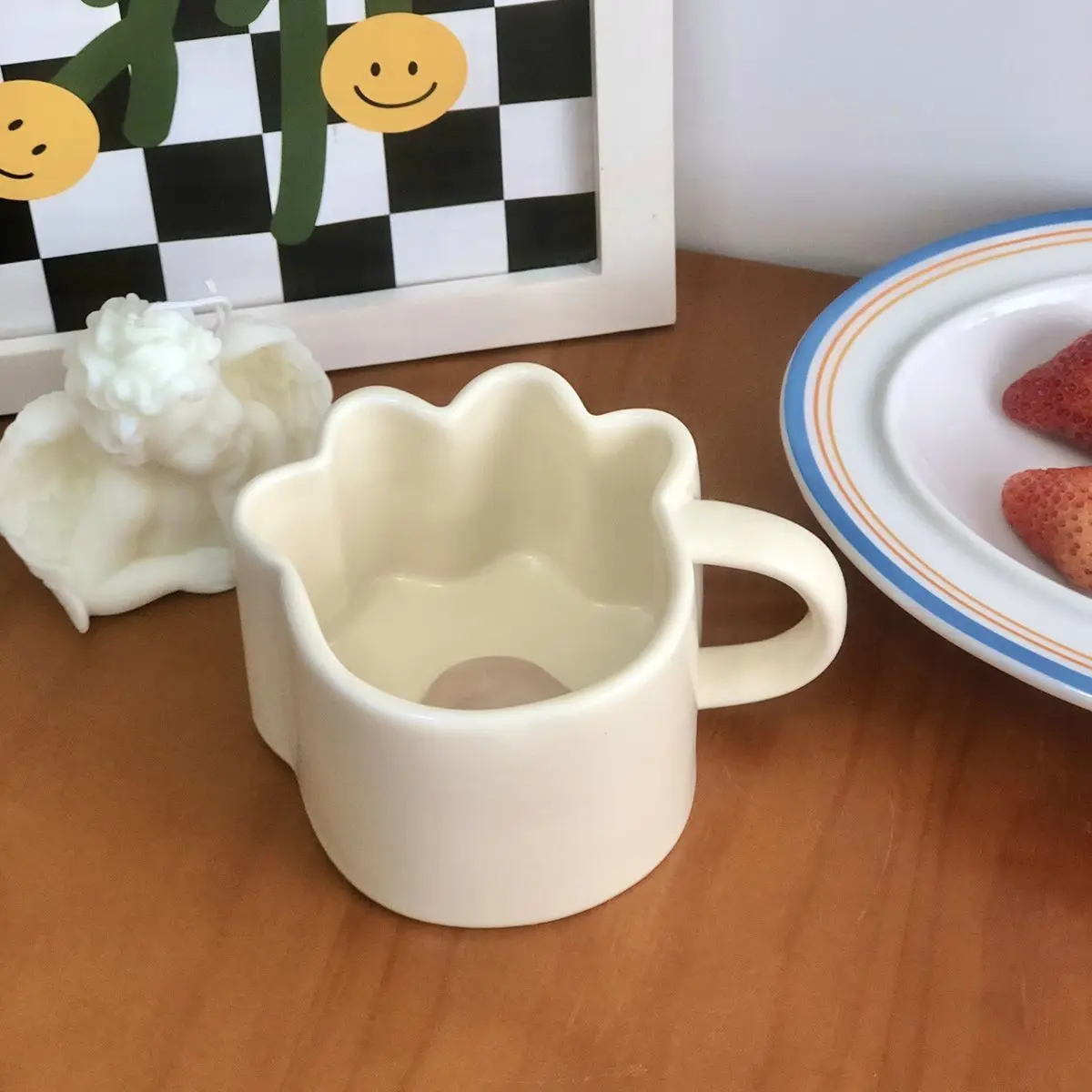 

Cute Cat Claw Mug Ceramic Cup Creative Gift Cup Breakfast Milk Cup Coffee cup Afternoon Tea Cup