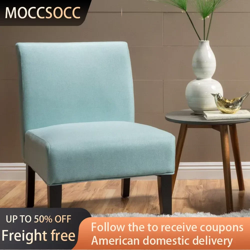 

Fabric Accent Chair Camp Bed Light Blue Freight Free Futon Single Sofa Chair Folding Lazy Armchair Living Room Chairs Furnitures