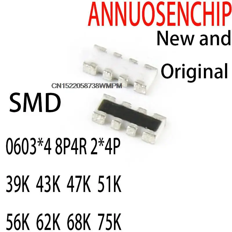 100pcs New And Original Smd Network Resistor Array0603*4 8p4r 2*4p 39k
