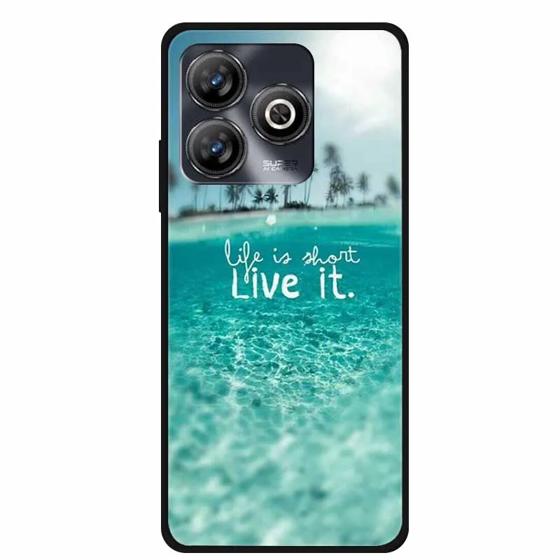 Fashion Painted Soft TPU Silicone Black Back Cover Case