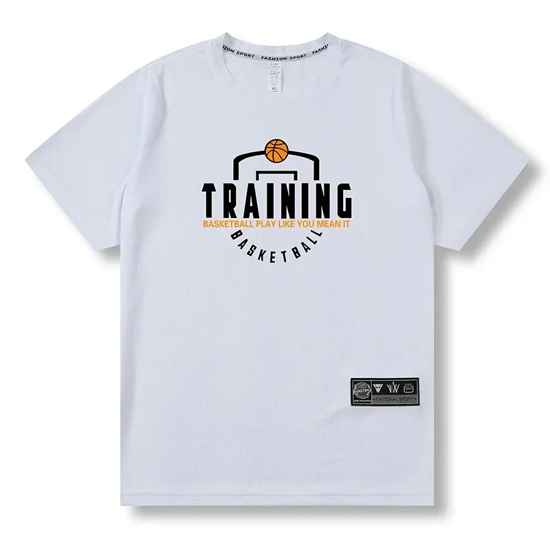 thumbnail image 1 of Camiseta de baloncesto para hombre y mujer, para correr, transpirable, de secado rápido, para gimnasio, fitness, tiro, entrenamiento, ropa de ejercicio, camisetas deportivas, 1 of 5