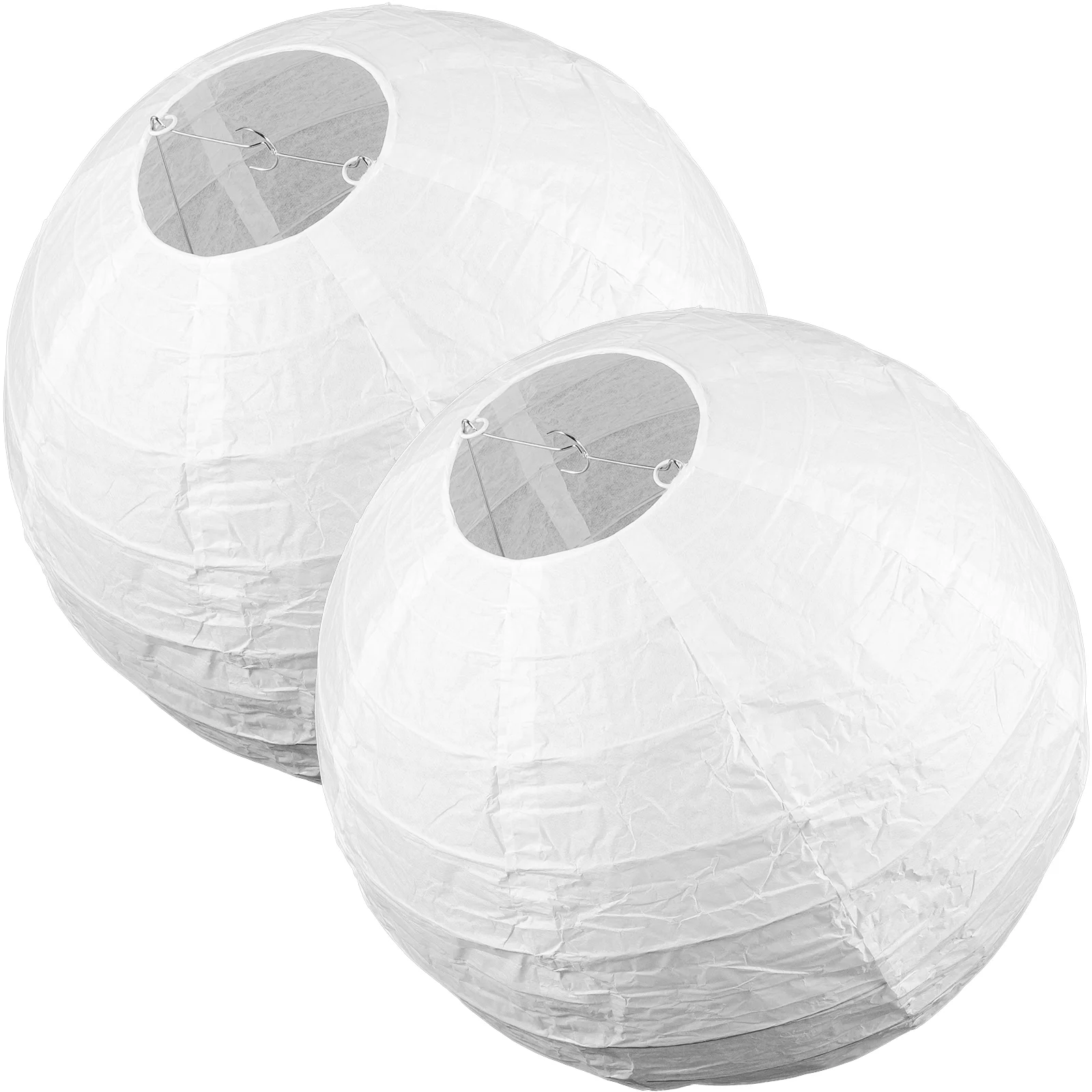 2 Pcs Chandelier Lantern Shade Lamp Paper Cover Small Lampshade White Shades Vintage Outdoor Modern Style