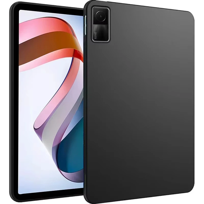 Silicone Tablet Case - Soft Black Back Cover