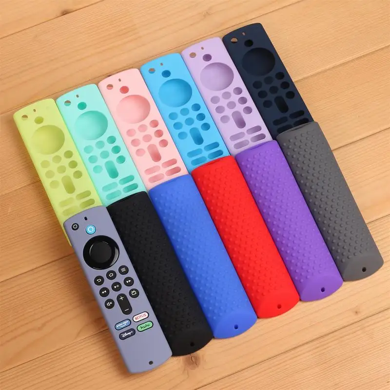 For Fire TV Stick 4k Max Smart TV Remote Control Silicone Shockproof Replacement Case With Lanyard Silicone Remote Case