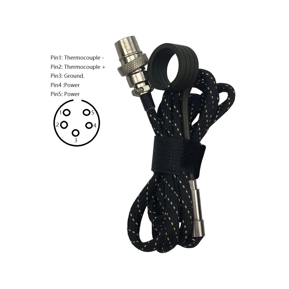 110V/220V 10mm/16mm/20mm Heater Coil with GX16 5 Pin DEN Plug for Dual Switch Electric Digital PID Controller electric pid controller