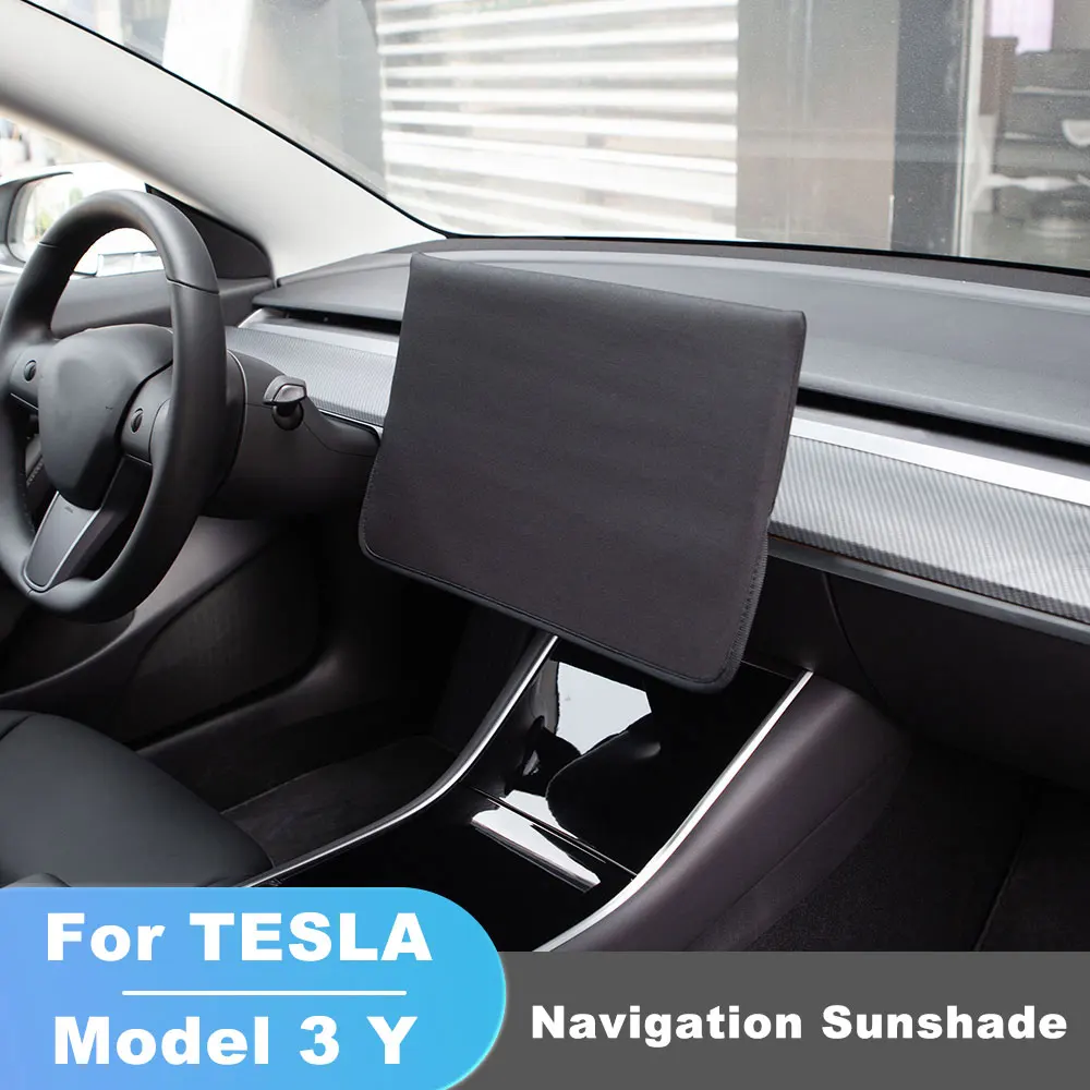 

Anti-UV Sunshade Screen Protection Cover For Tesla Model 3 Y Center Console Navigation Display Dust Case Interior Accessories