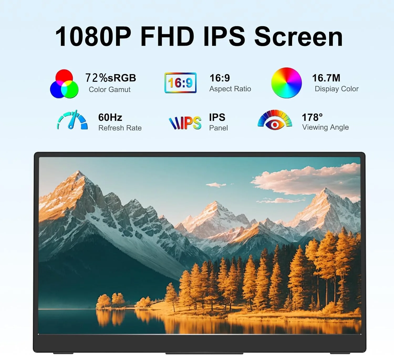 15.6인치 휴대용 터치 모니터 1920*1080P FHD IPS, 휴대폰, 노트북, PS4/5, TV, Xbox, Mac용 Type-C 미니 HDMI를 통해 원라인 연결 가능