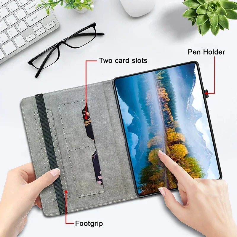 Premium Leather Tablet Cover for Fire HD and Kindle Paperwhite