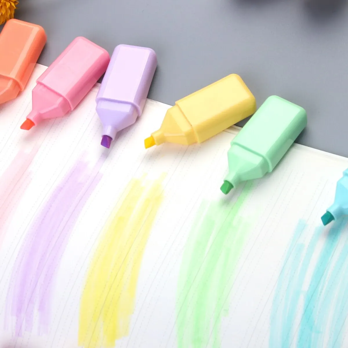 Highlighter Marker Highlighter Pen Art Marker Marker Pen 6Pcs Mini Fluorescent