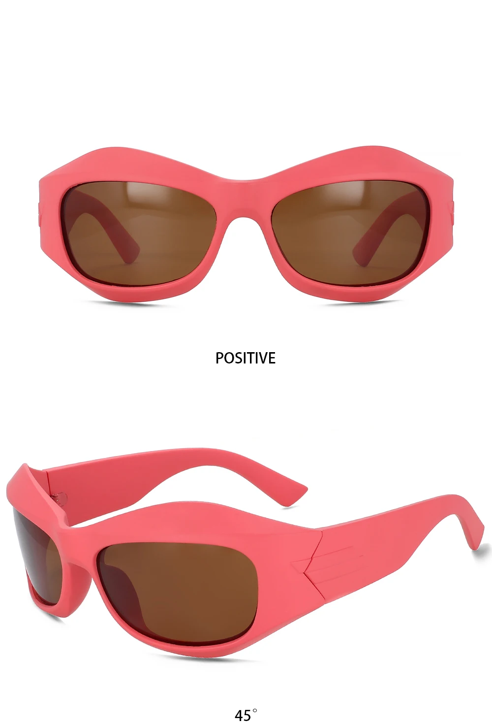 CCspace Polarisierte Sonnenbrille für Damen, Modische Sport-Sonnenbrille für Damen, Luxusmarke, Steampunk-Brille für Herren, UV400-Schutz – Detail 9