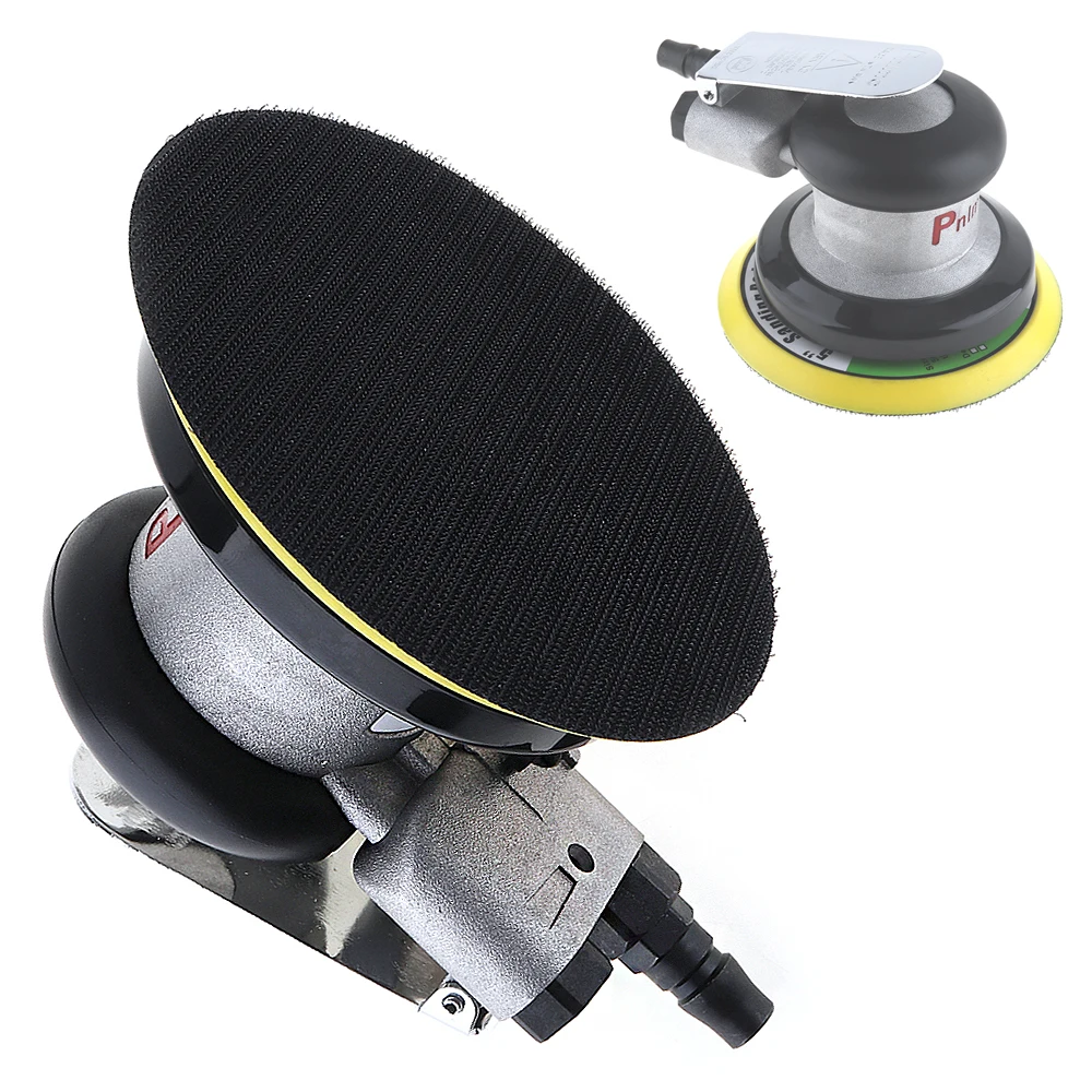 5 Inch Pneumatic Grinder Random Orbital Pneumatic Sander Circular Air Polished Grinder  Vacuum Eccentric Polishing Machine Tools cubicseven natural furniture polishing beeswax wooden floor cleaning waterproof wax maintenance polished brighten care wax