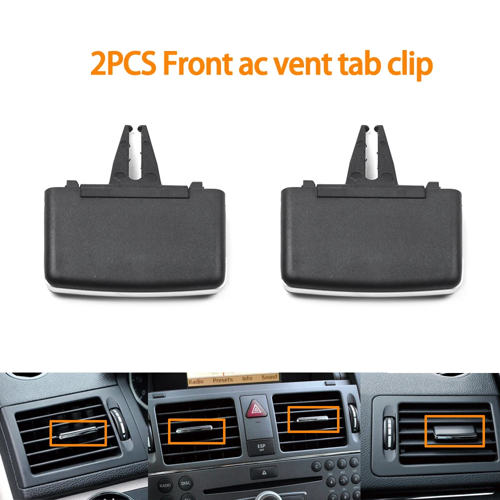 Grille De Ventilation Compatible Avec Mercedes Pour Benz Pour Classe C W204 Pour LCI C180 C200 C300 Kit Réparation Panneau Sortie Grille D'aération Climatisation Avant Tableau Bord De Voiture