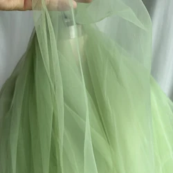 Elegant Blue Burgundy Soft Tulle Fabric for Wedding Celebrations and DIY Projects (Avocado Green)