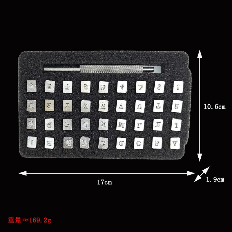 Steel Alphabet Number Stamp Punch Set 36pcs